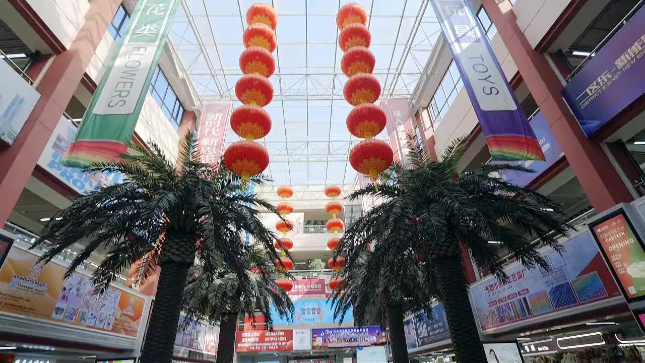 Aerial view of Yiwu, Zhejiang